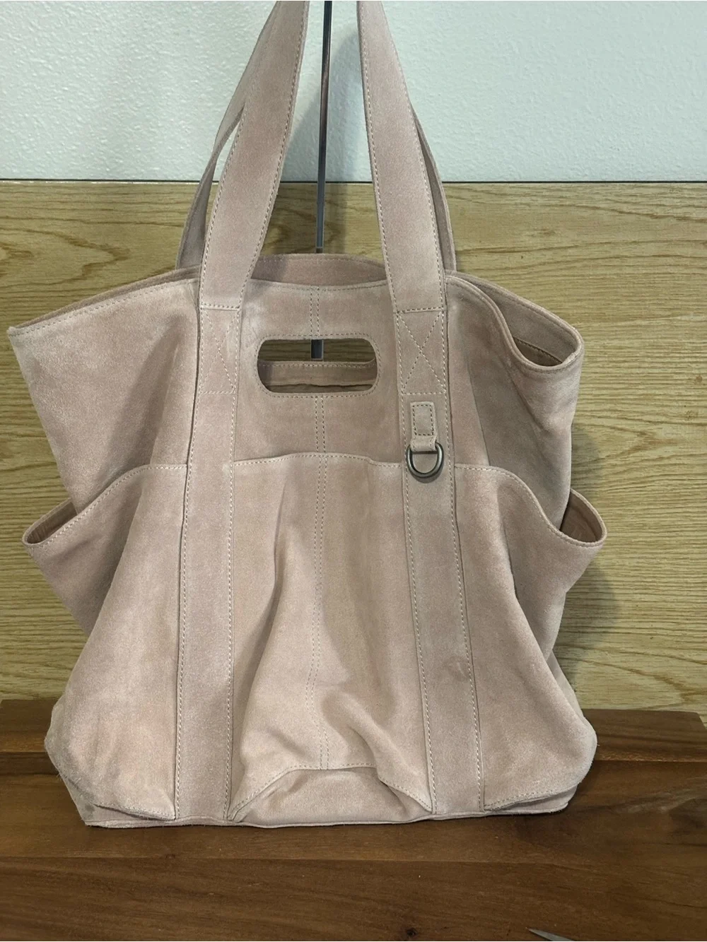 Free people Sand Suede Caravan Bag
